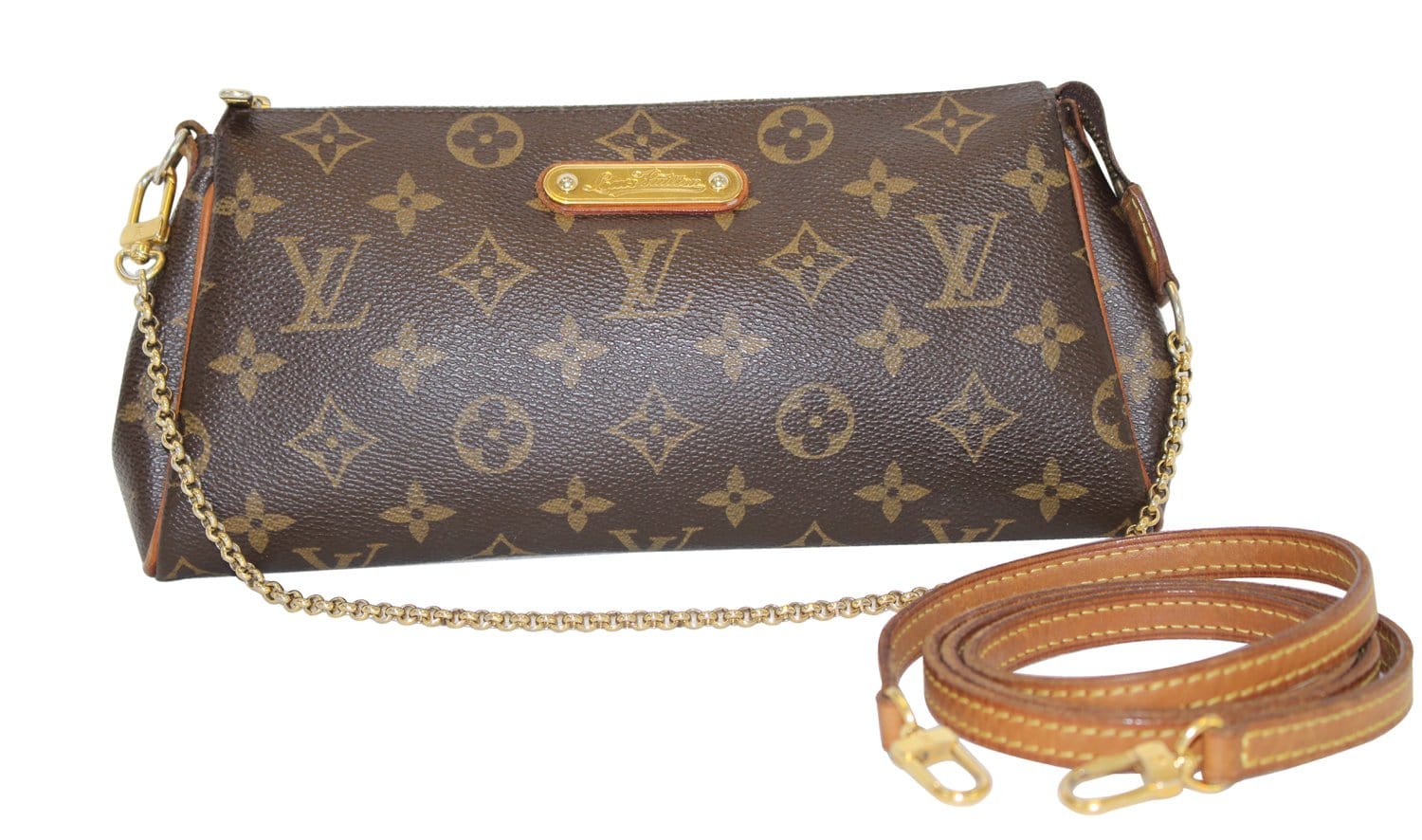 Louis Vuitton Brown Monogram Eva Clutch Bag – The Closet