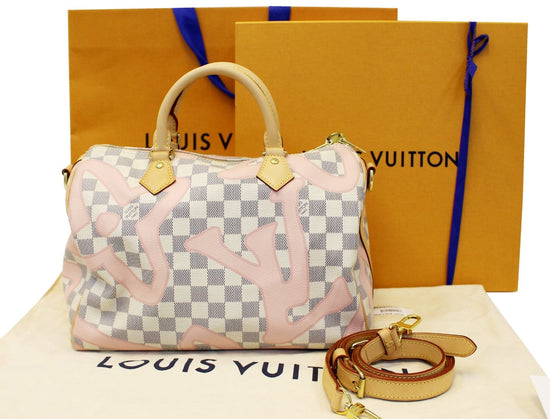 Louis Vuitton Speedy 30 Bandoulière Pink Tahitienne Handbag Bag –  eliterepeatny