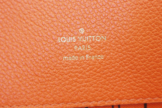 Leather wallet Louis Vuitton Orange in Leather - 11699461