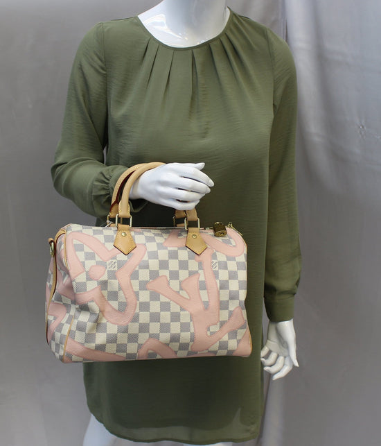 Louis Vuitton Speedy 30 Bandoulière Pink Tahitienne Handbag Bag –  eliterepeatny