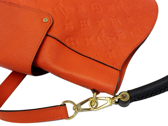 Carry all leather handbag Louis Vuitton Orange in Leather - 36421124