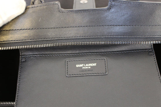 Saint Laurent Black Leather Small Downtown Cabas Tote Saint Laurent Paris