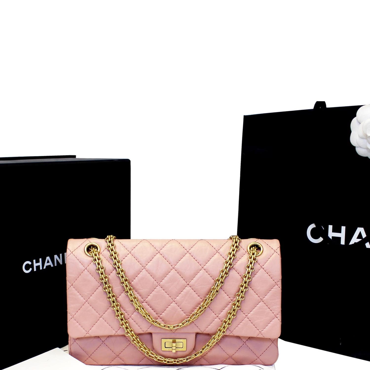 Chanel 2.55 Flap Bag in Pink, Dark Pink & Fuchsia Wool Tweed — UFO No More