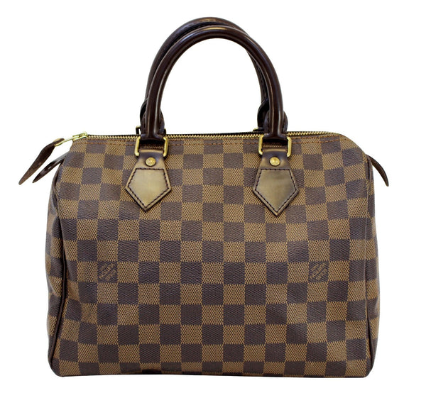 LOUIS VUITTON Damier Ebene Speedy 25 Handbag