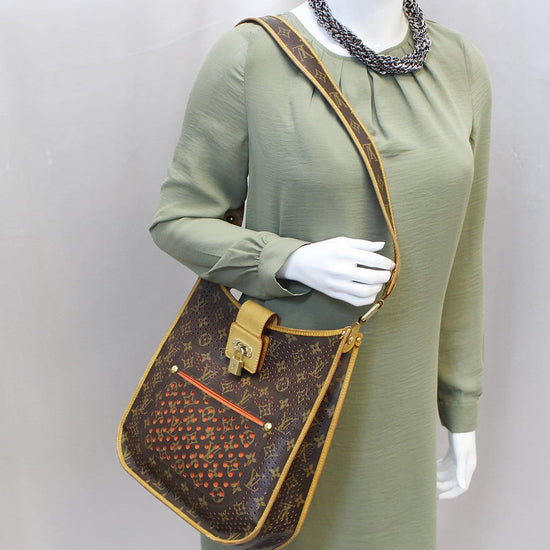 LOUIS VUITTON Monogram Perforated Musette Green 1298912