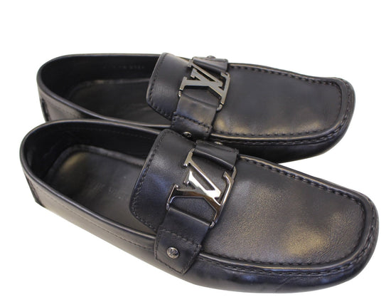 Louis Vuitton Monte Carlo black UK6.5 /US7.5 loafer driving shoes Authentic