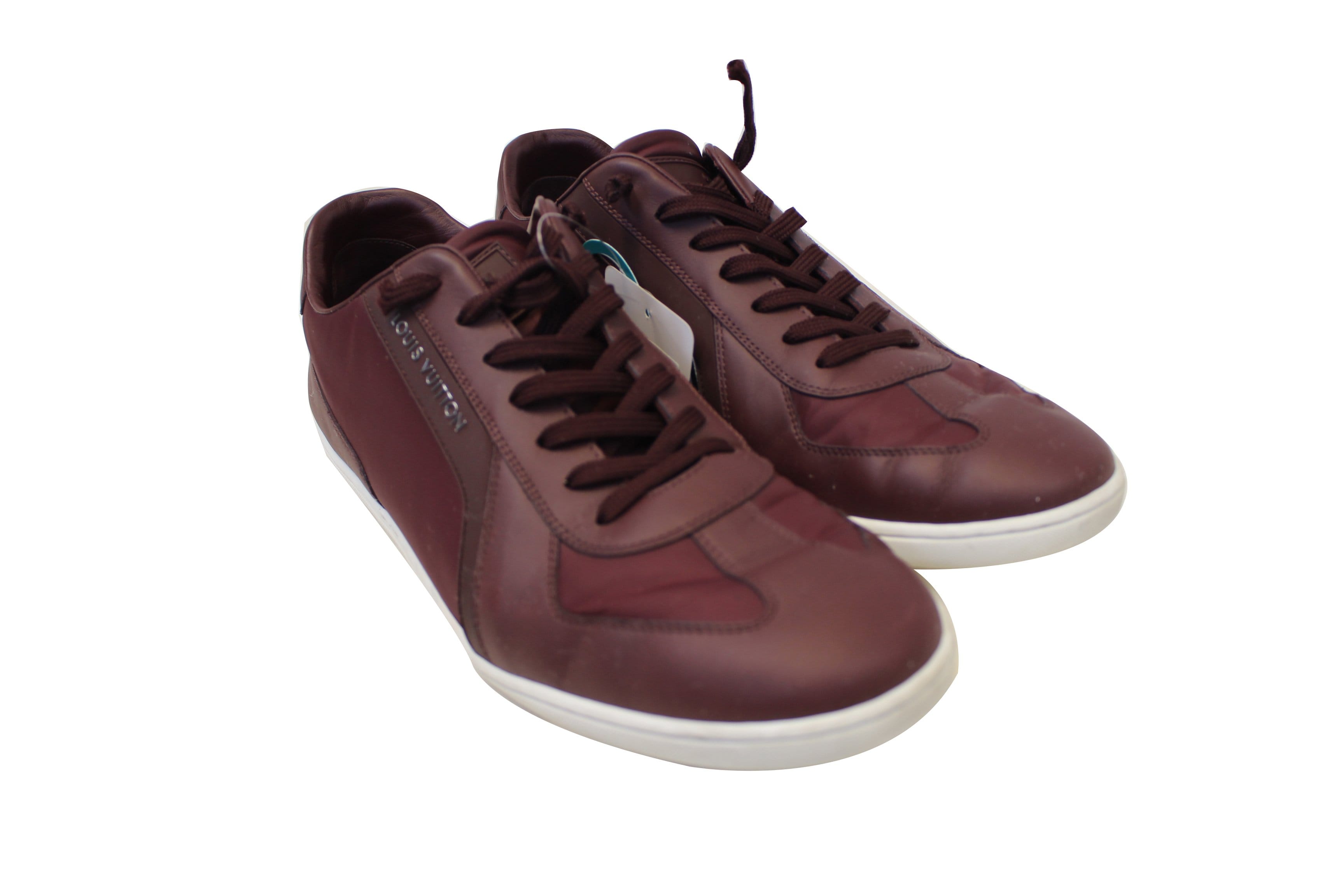 burgundy louis vuitton sneakers