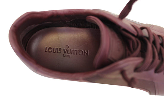 Louis Vuitton - Abbesses Suede & Mesh Men Sneakers Burgundy 8