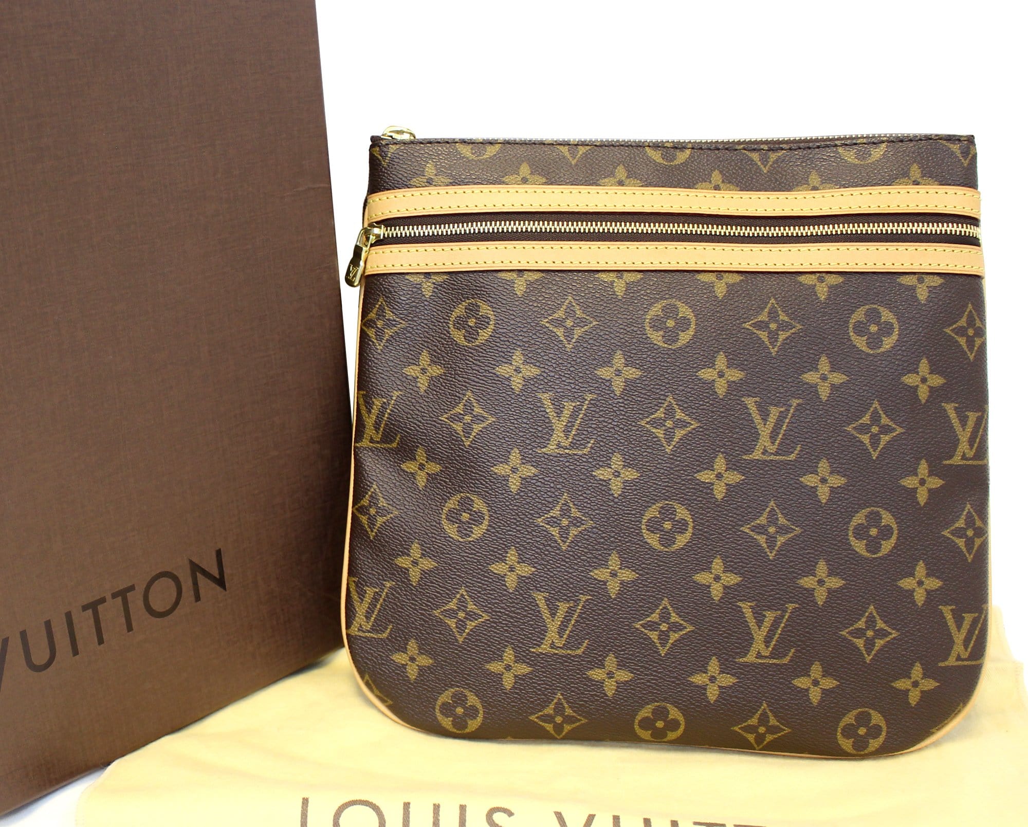 Louis Vuitton Monogram Canvas Pochette Bosphore Messenger Bag Louis Vuitton