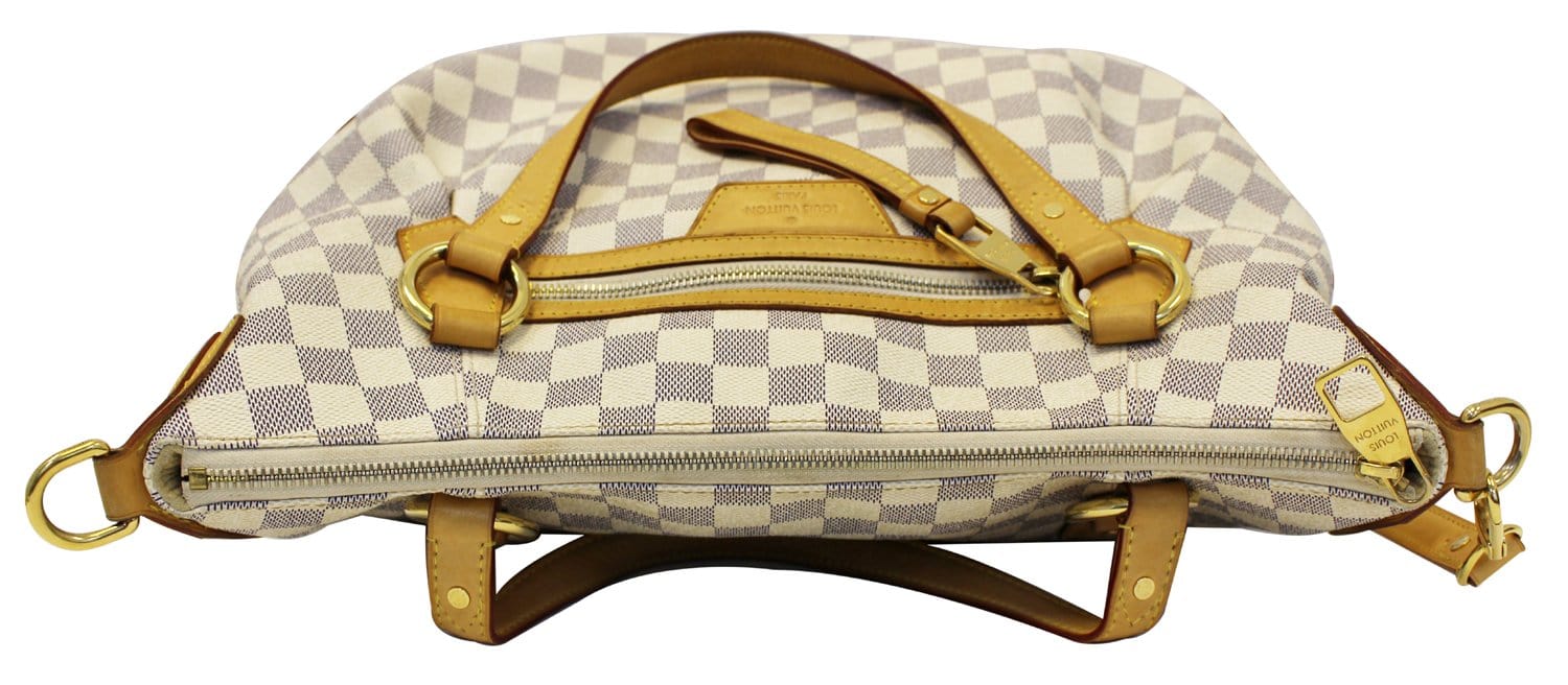 LOUIS VUITTON Shoulder Bag Used Evora MM Damier Azur Tote