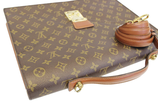 Louis Vuitton Monogram Porte-Documents - Brown Handle Bags, Handbags -  LOU777932