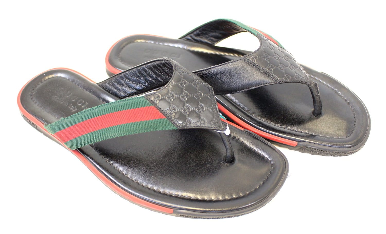 black gucci flops