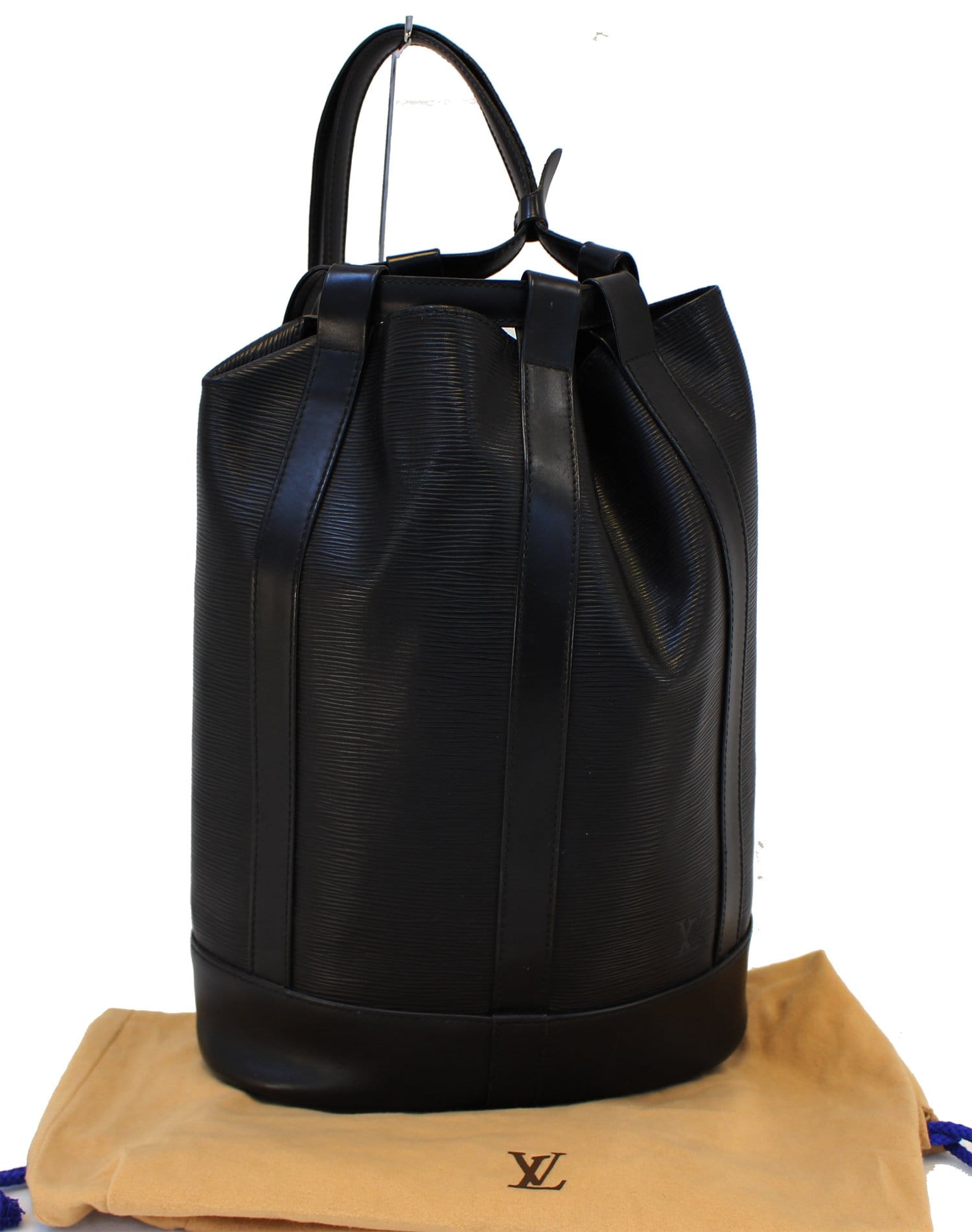 LOUIS VUITTON Black Epi Leather Randonnee PM Bag