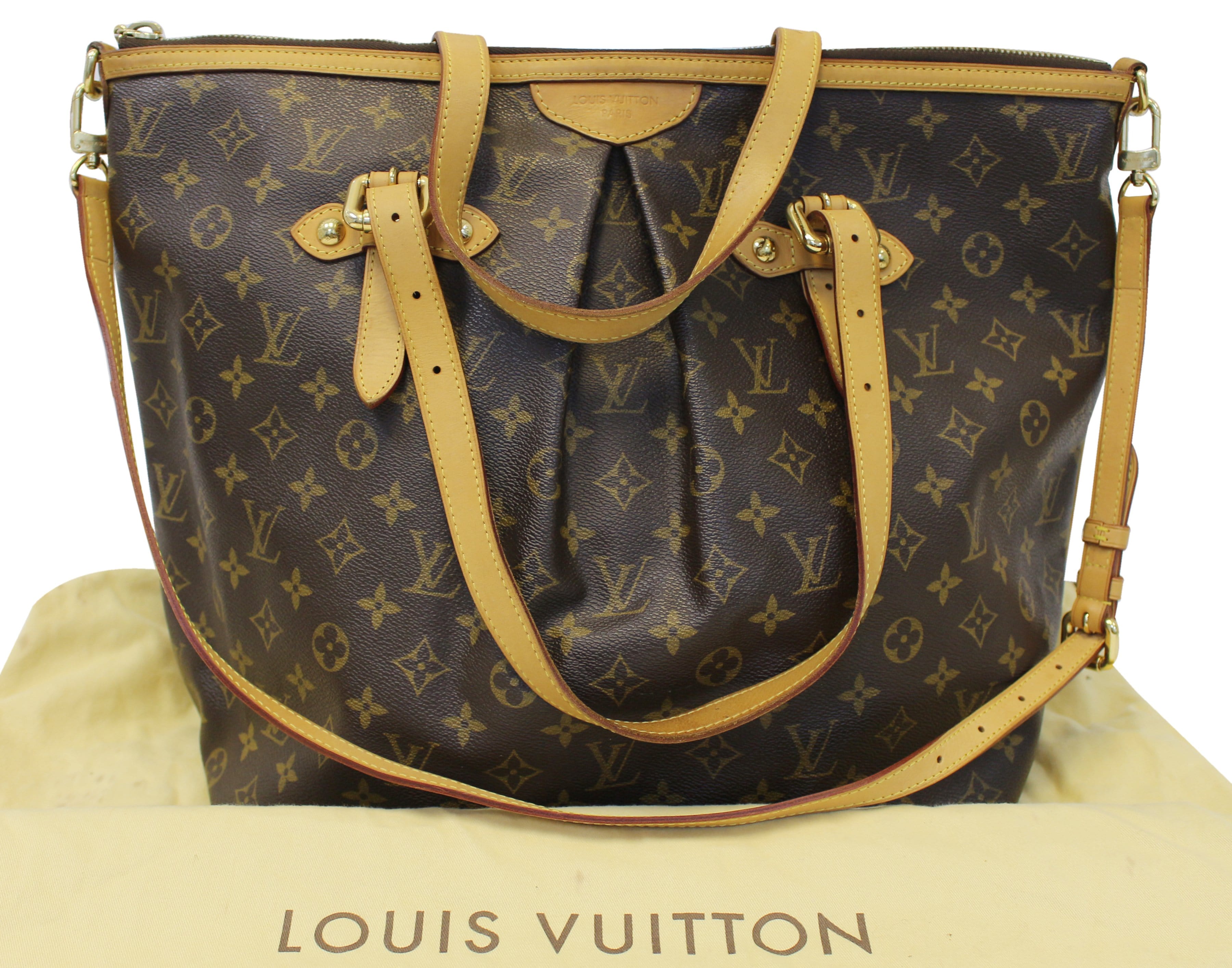 LOUIS VUITTON Monogram Palermo GM Large Tote Shoulder Bag Purse - Made in  USA