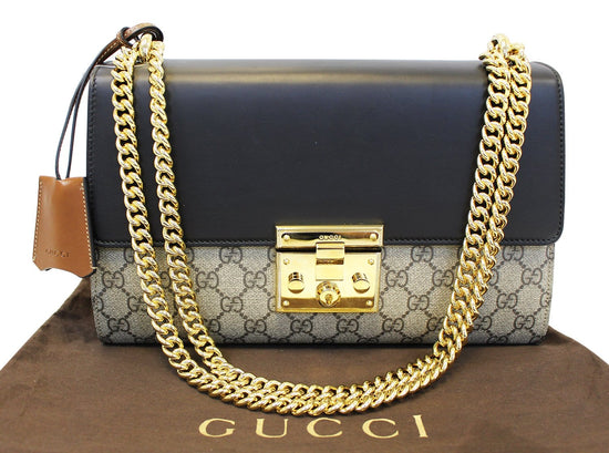 Gucci Padlock Medium GG Shoulder Bag, Beige, GG Canvas