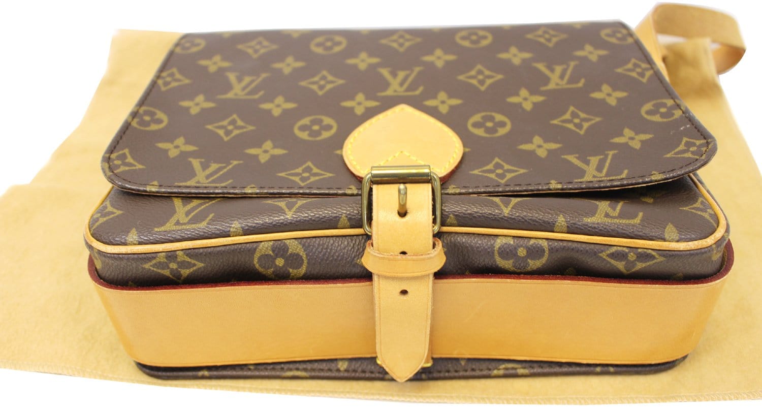 Louis Vuitton Brown Monogram Canvas Cartouchiere GM Bag Louis Vuitton