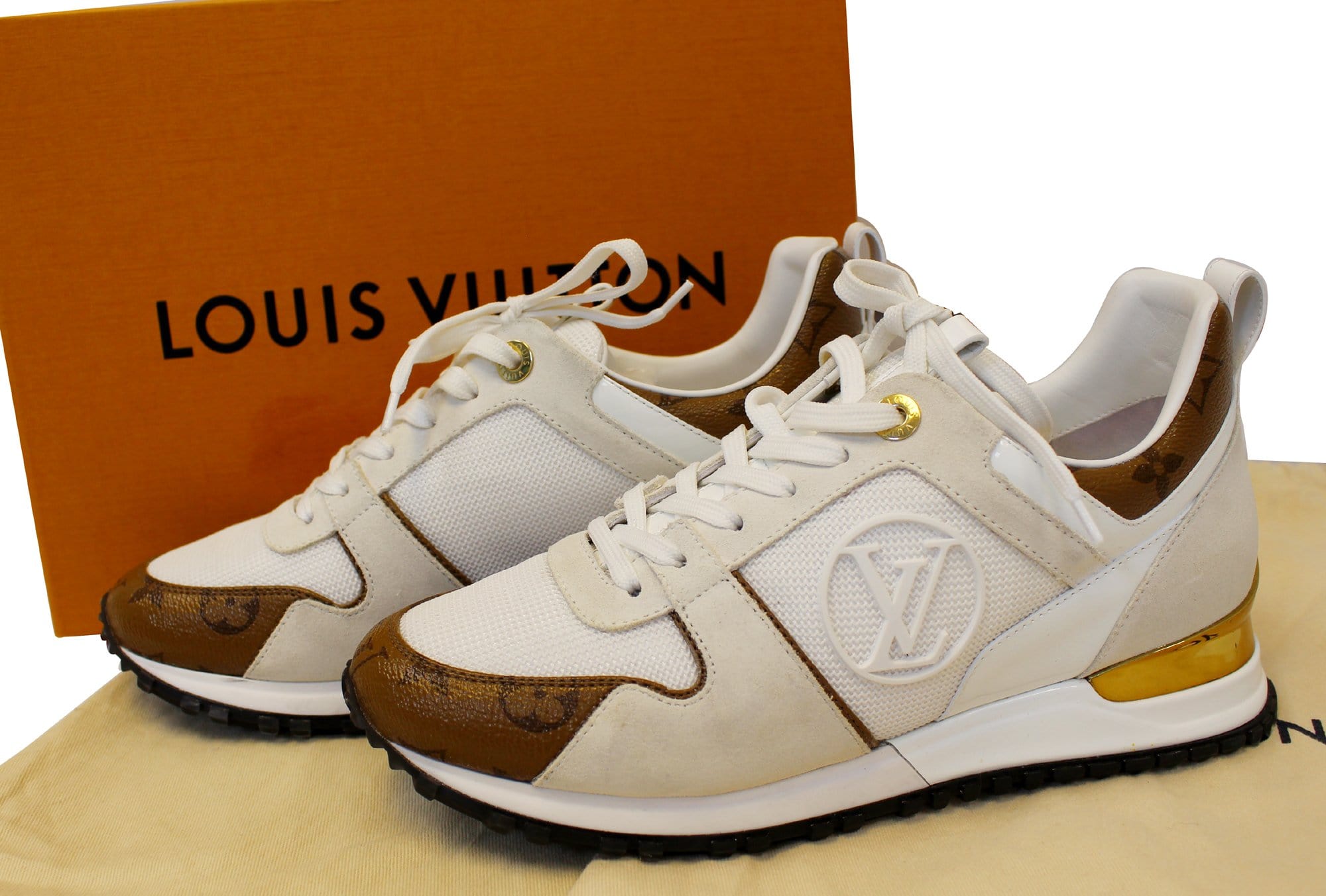 LOUIS VUITTON Metallic Empreinte Mens Run Away Sneakers 6.5 Charcoal  1220477