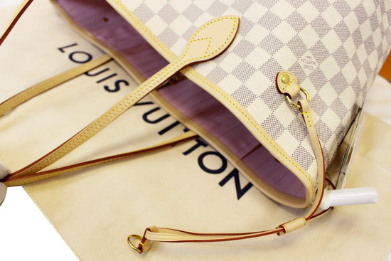 Authentic Louis Vuitton Damier Azure Neverfull MM Rose Ballerine – Luxe  Touch Luxury Resale