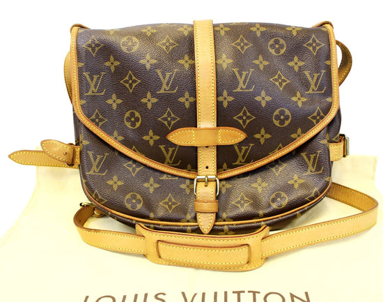 Louis Vuitton Vintage - Monogram Saumur 30 - Brown - Monogram Canvas and  Vachetta Leather Crossbody Bag - Luxury High Quality - Avvenice