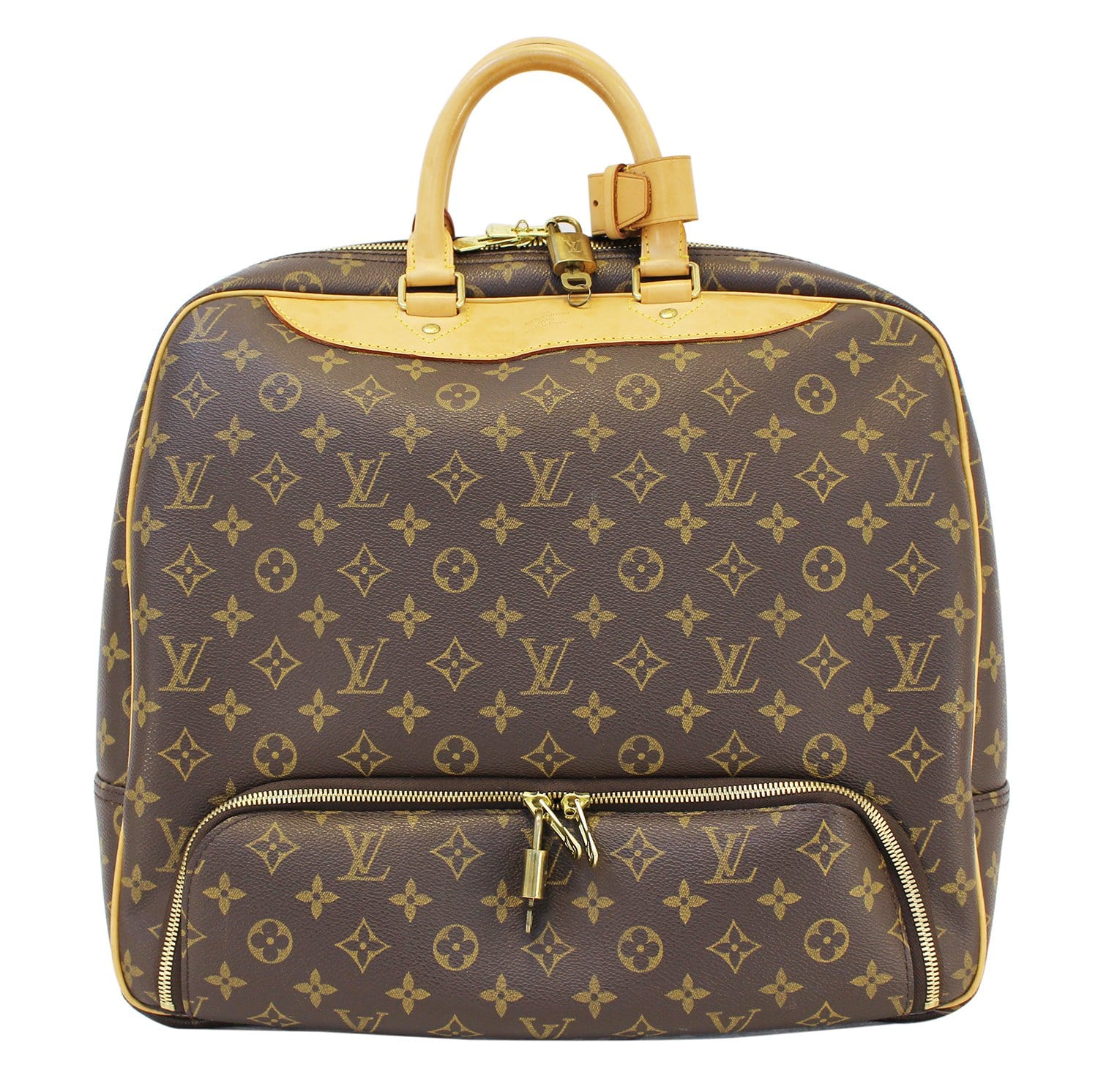 LOUIS VUITTON Monogram Evasion Brown Boston Travel Bag - 30% Off