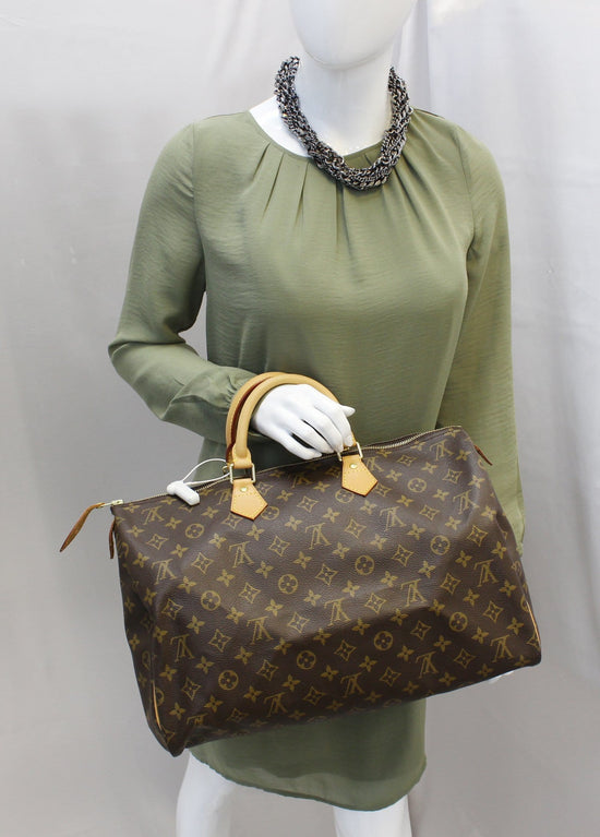 Louis Vuitton Speedy Large Monogram 40 Gm 871944 Brown Coated