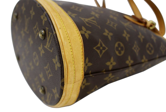 Louis Vuitton Classic Monogram Canvas Bucket Bag PM.  Luxury, Lot  #76010