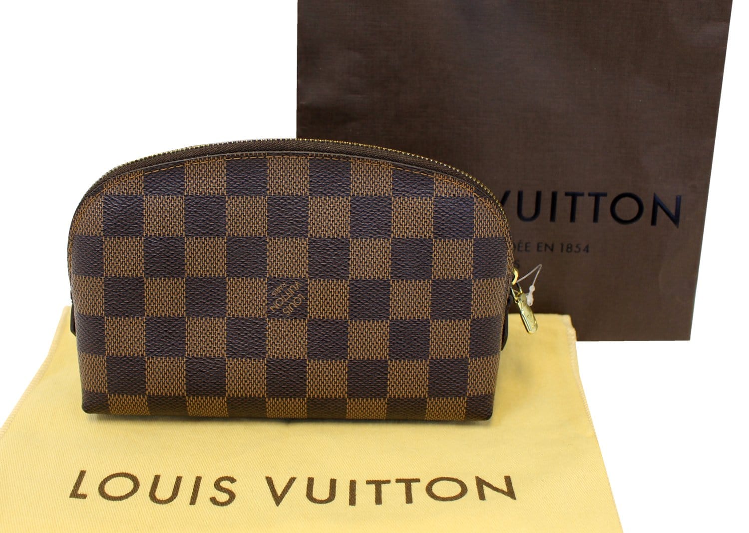 LOUIS VUITTON COSMETIC POUCH MONEY BACK GUARANTEED GENUINE