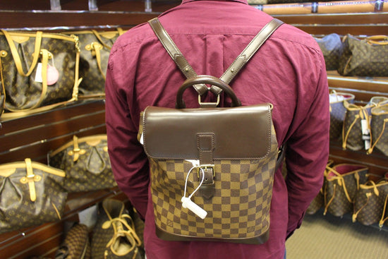 Louis Vuitton Damier Ebene soho backpack – Bag Babes Boutique LLC