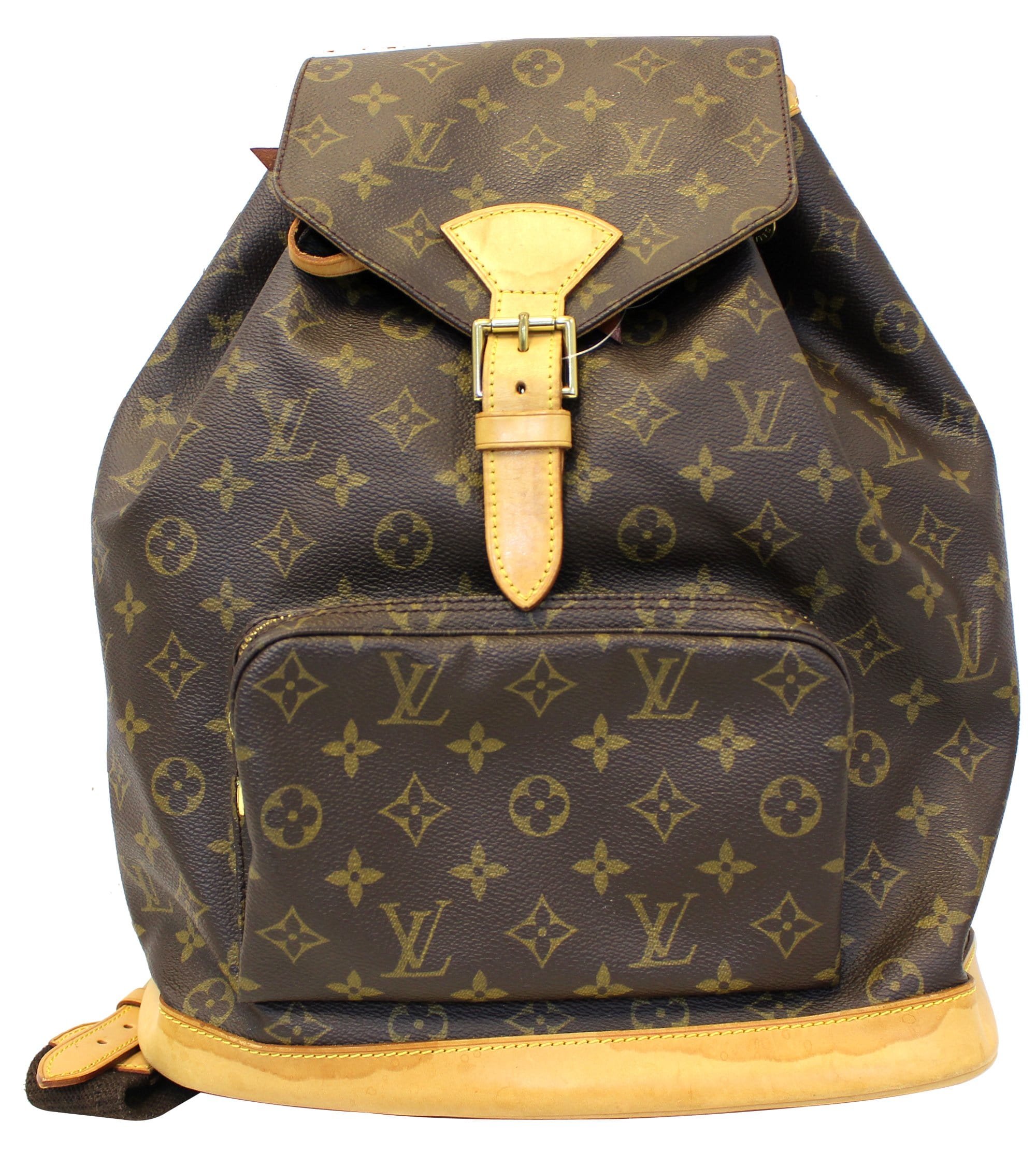 Louis Vuitton Vintage Monogram Montsouris Backpack Brown