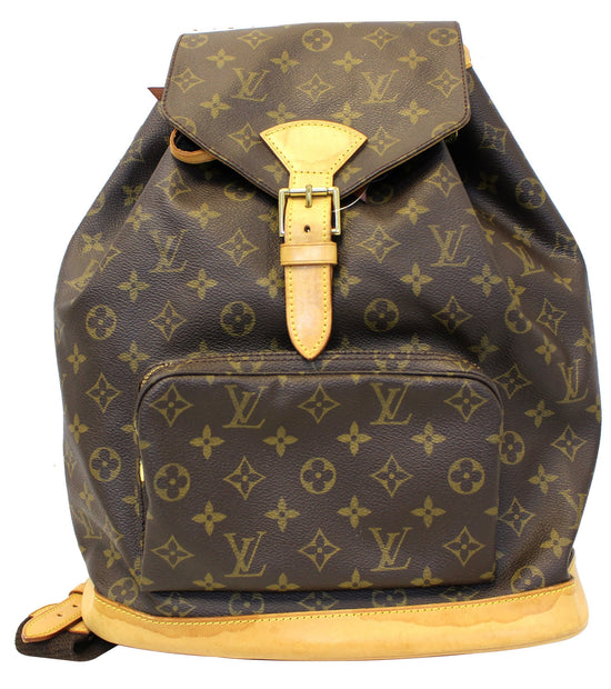 Louis Vuitton Montsouris Backpack GM Brown Canvas/Leather