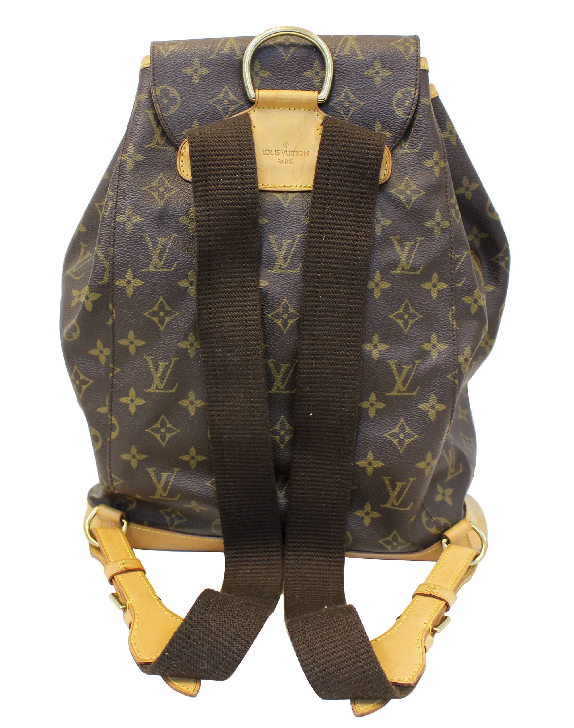 LOUIS VUITTON Monogram Canvas Brown Montsouris GM Backpack Bag