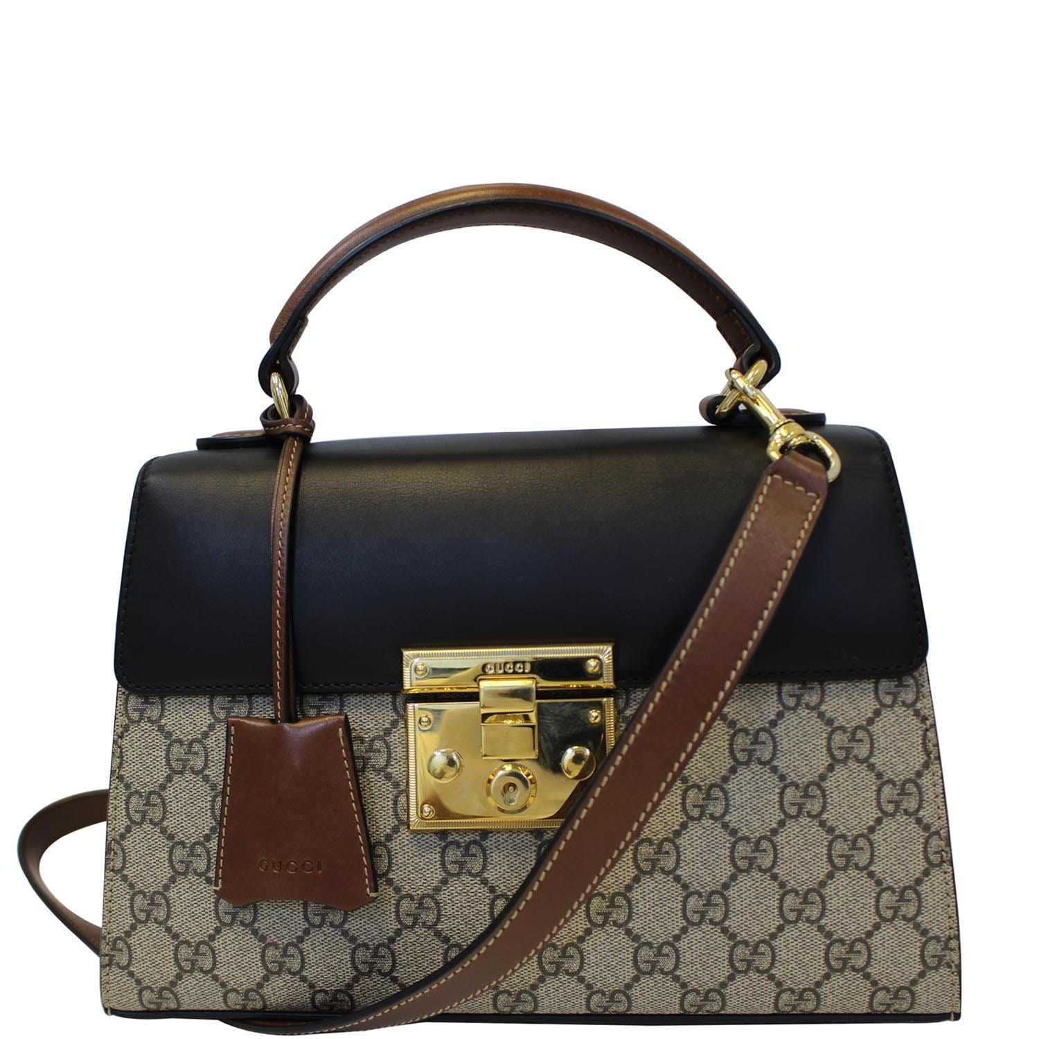 Gucci Crossbody Bag Padlock GG Supreme Monogram Handle