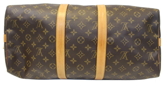 Brown Louis Vuitton Monogram Keepall Bandouliere 45 Travel Bag – Designer  Revival