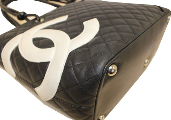 Vintage Chanel Cambon Black Briefcase Quilted Lambskin Large — THE ZEBRA  LADY