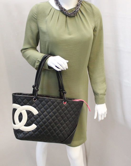 Vintage Chanel Cambon Black Briefcase Quilted Lambskin Large — THE ZEBRA  LADY