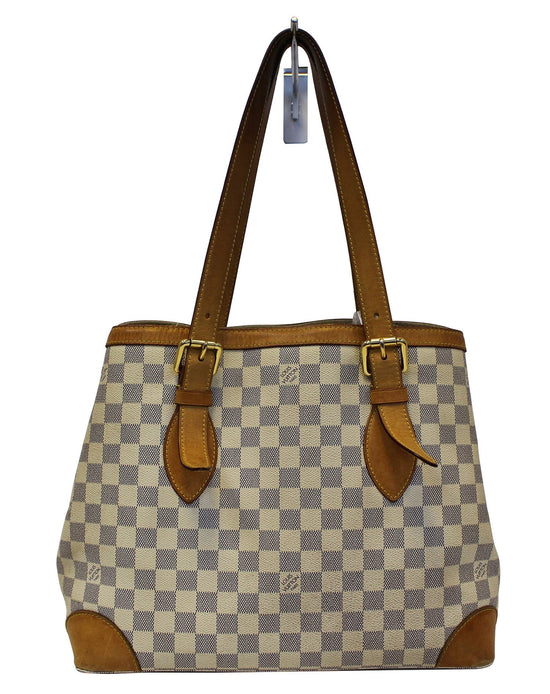 Preowned Authentic Louis Vuitton Damier Azur Hampstead MM