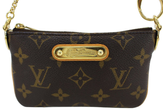 LV Pochette Milla MM Monogram Clutch, Luxury, Bags & Wallets on Carousell