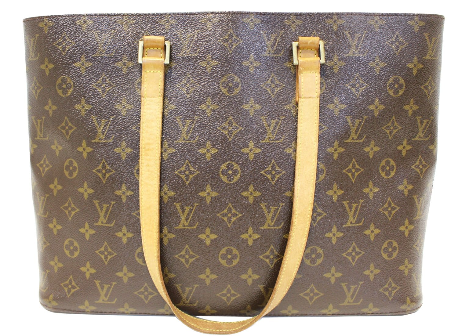 LOUIS VUITTON Used Handbag Monogram Canvas Brown Luco Tote