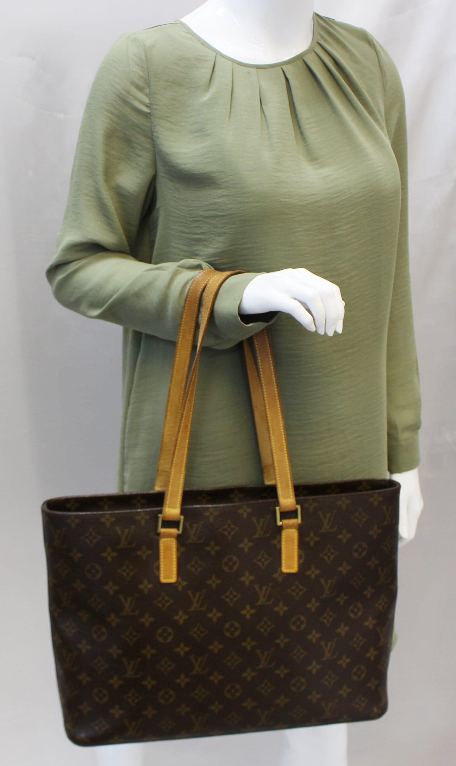 LOUIS VUITTON Used Handbag Monogram Canvas Brown Luco Tote