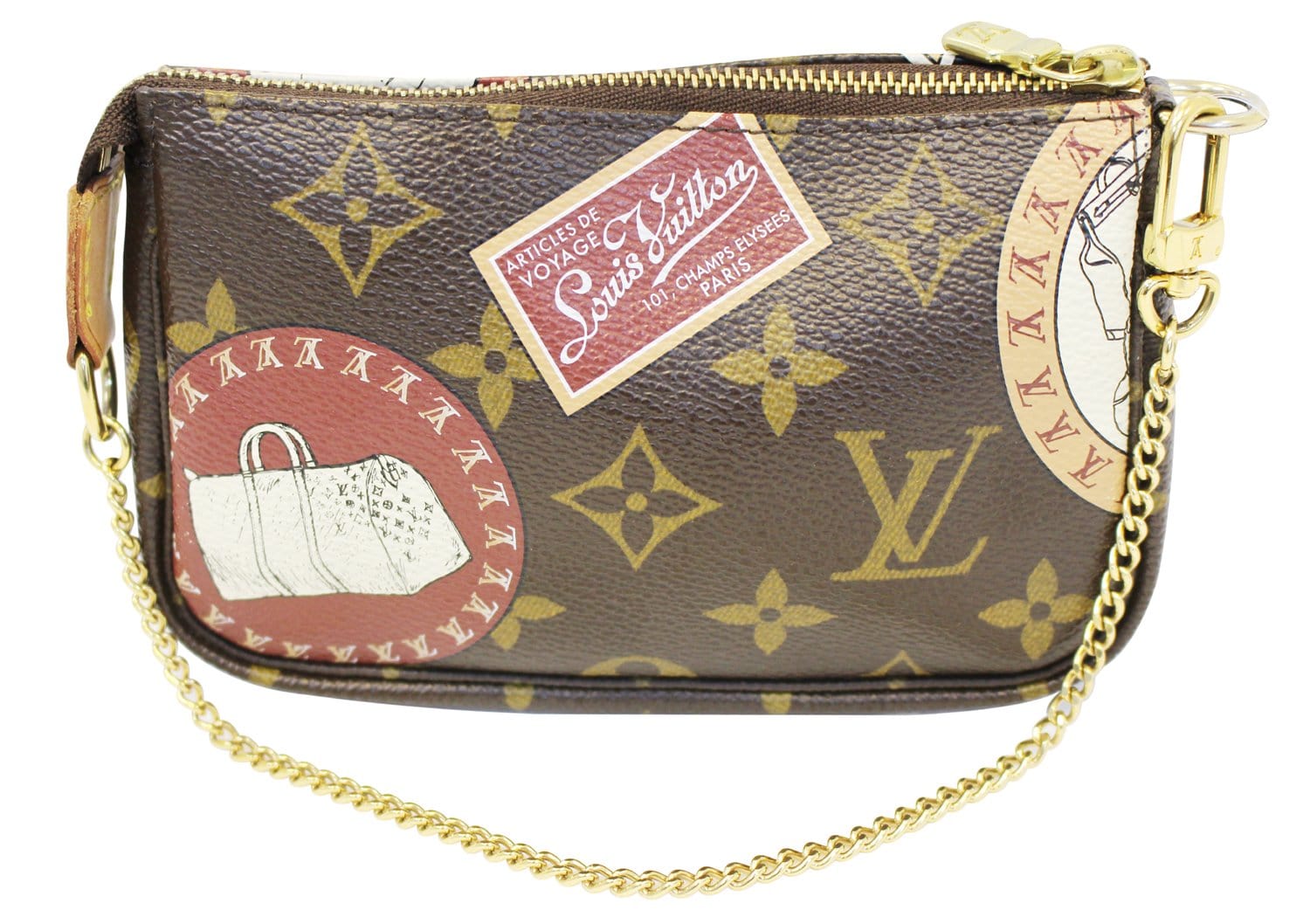 LOUIS VUITTON Monogram Canvas Mini Pochette Accessoires Pouch