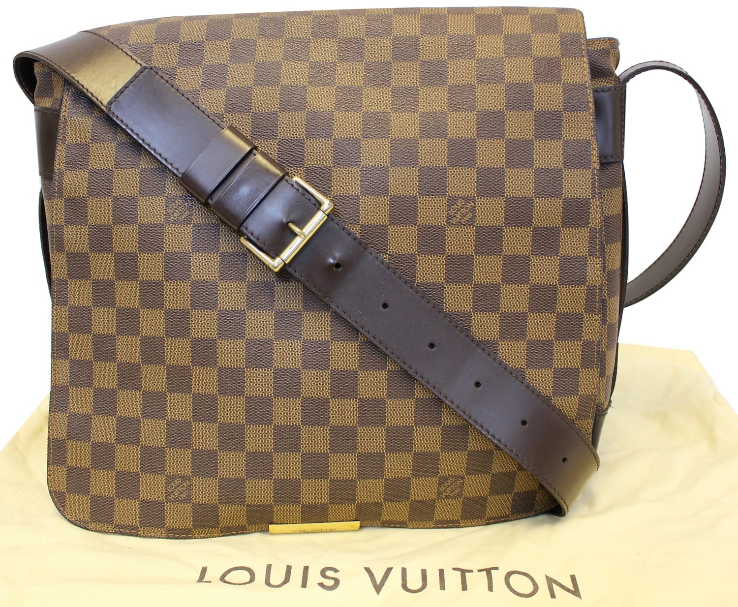Louis Vuitton Damier Ebene Canvas and Leather Bastille Messenger