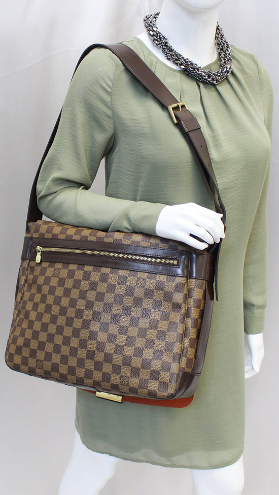 Louis Vuitton Bastille Damier Ebene Messenger Bag Used (6773)