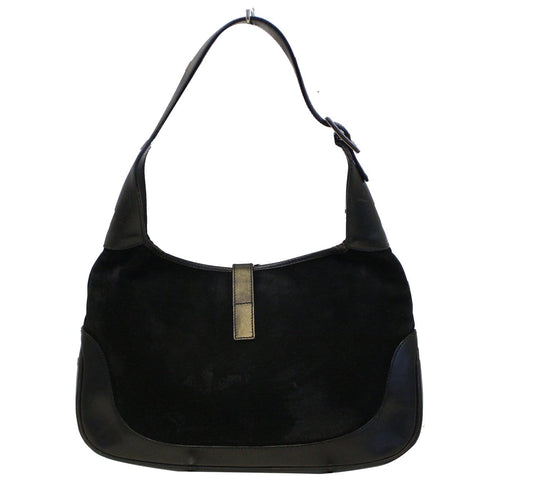 Hobo handbag Gucci Black in Suede - 31738772