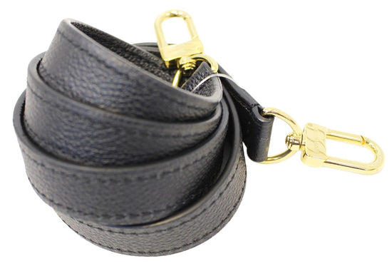 LOUIS VUITTON Shoulder strap Epi Patent leather Black Black unisex Used