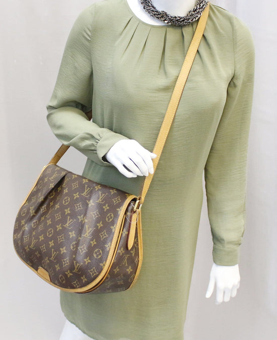 LOUIS VUITTON Menilmontant GM Monogram Canvas Shoulder Crossbody Bag-US