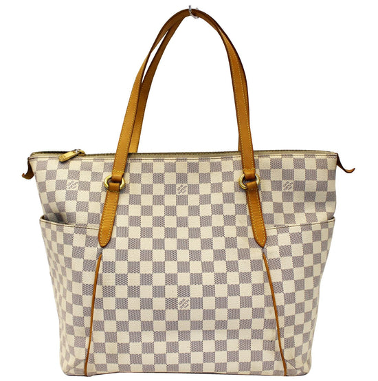 Louis Vuitton Totally GM Damier Azur Shoulder Bag White