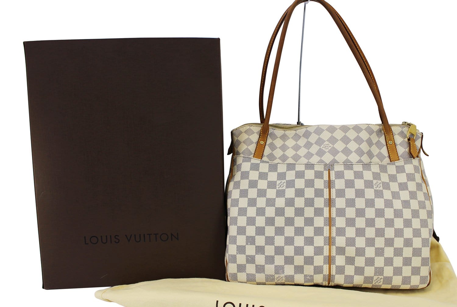 Louis Vuitton Figheri GM Damier Azur N41175 with original receipt