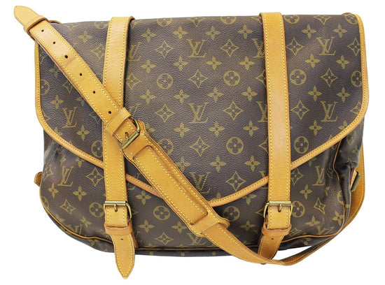 Auth LOUIS VUITTON Saumur 43 M42252 Monogram AR8901 Shoulder Bag Monogram  Canvas