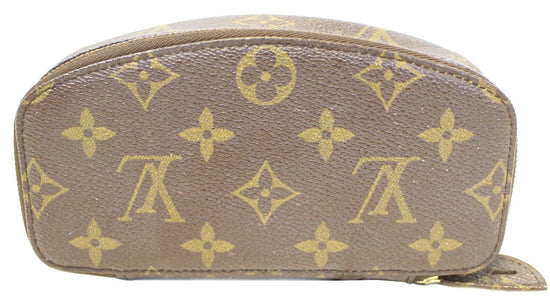 Authentic Louis Vuitton Monogram Jewelry Case For Ring Brown Used