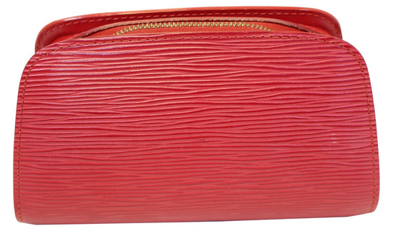 Louis Vuitton Louis Vuitton Dauphine Red Epi Leather Cosmetic Case